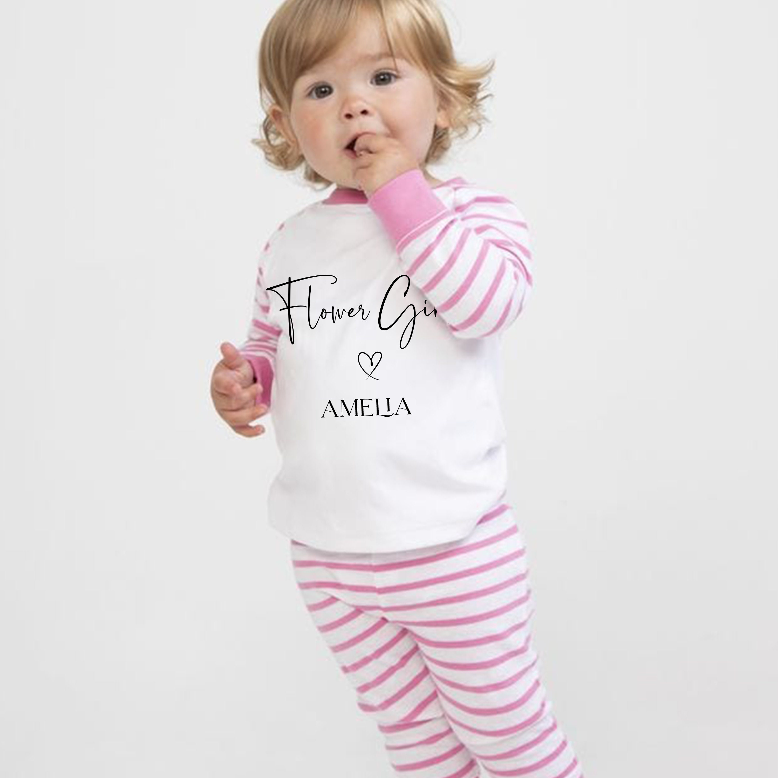 Flower girl pyjamas Personalised pj's Flower girl Etsy