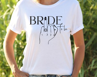 Bride to be shirt, Bride t-shirt, Ring finger shirt, Bride top, Hen Party T-Shirt, Gifts for the bride, Wedding gifts, Engagement gift UK