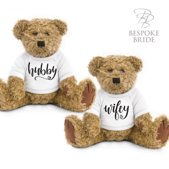 bride and groom teddy bears