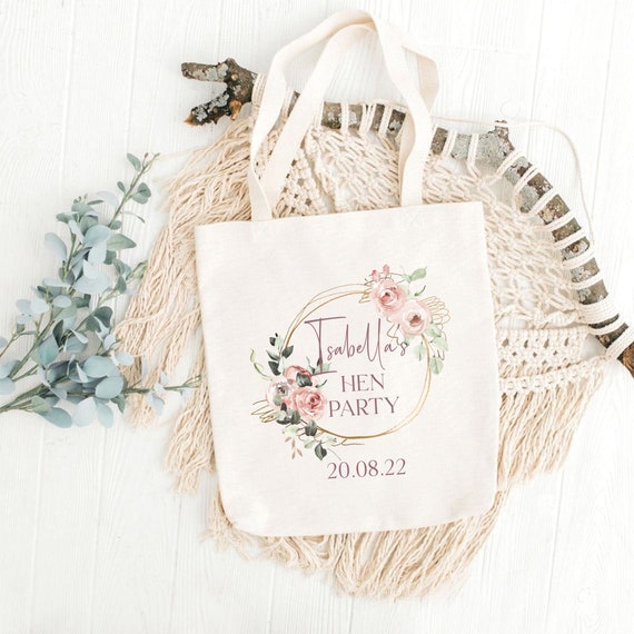 Hen party sales canvas bags