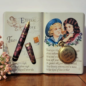 1995 Silver Crane Company Tin, Eternal Love Tin, Collectible Tin, Book Tin, Vintage Tin, (See Description)