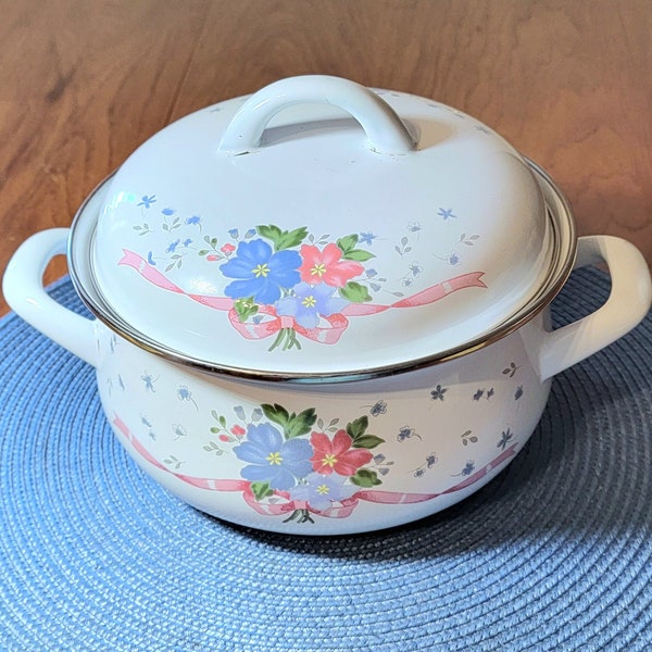 Enamelware Pot - Etsy