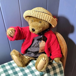 Boyd&#39;s Bear Eleanore Bearsevelt, Collectible Boyds Bear, Vintage Boyds Bear 1990-99, Collectible Not For Age Under 5, (See Description)