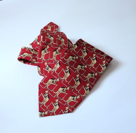 Vintage Jumping Kangaroo Necktie, Vintage Brooks … - image 4