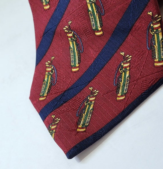 Vintage Golfer's Necktie, Tommy Hilfiger Golfing N