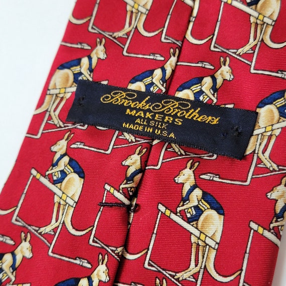 Vintage Jumping Kangaroo Necktie, Vintage Brooks … - image 3