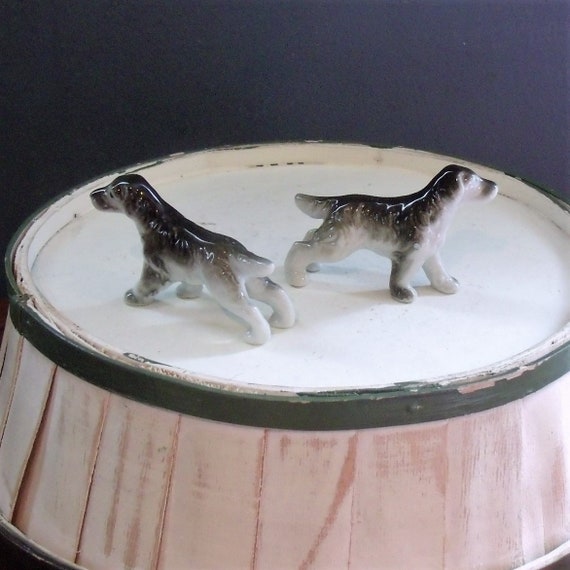 1960's Miniature Dog Figurines Porcelain Dog Figurines Etsy