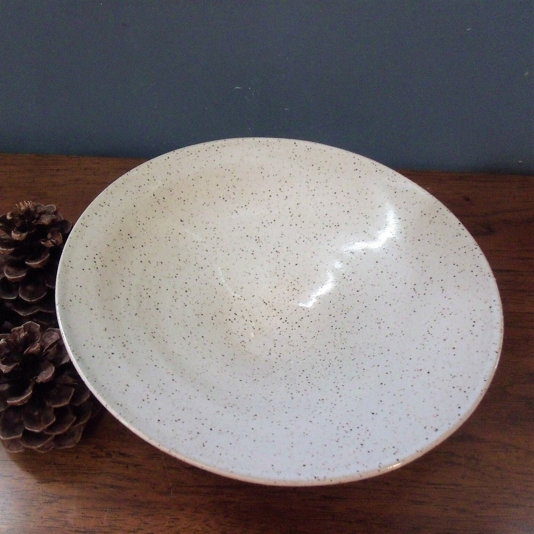 Vintage Artist Signed Pottery Bowl, Hand Crafted Pottery Bowl, Hand