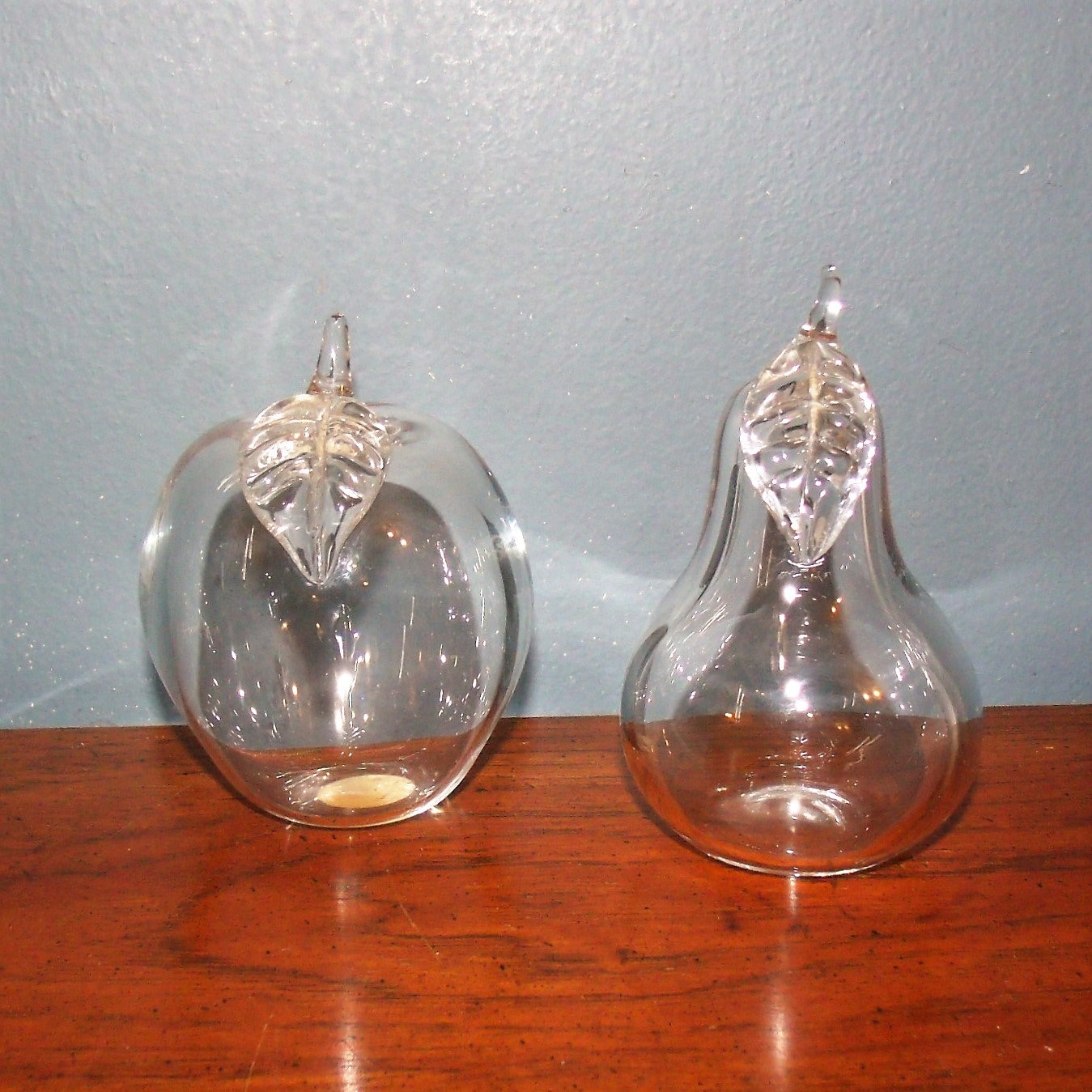 1990s Princess House Apple and Pear Blown Glass Apple and Etsy
