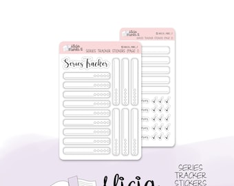 Series Tracker Stickers | Planner Stickers | Bujo Sticker