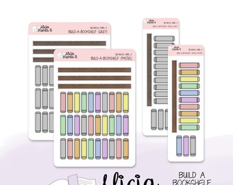 Build-A-Bookshelf | Planner Stickers | Bujo Stickers