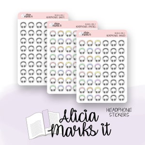 Headphones/Audio | Planner Stickers | Bujo Stickers