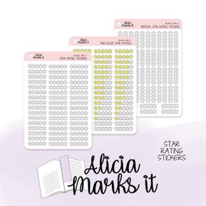 Star Rating | Planner Stickers | Bujo Stickers