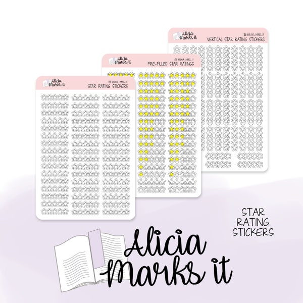 Star Rating | Planner Stickers | Bujo Stickers