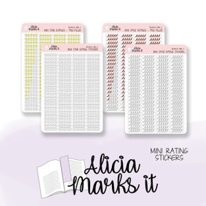 Mini Rating Stickers | Planner Sticker | Bujo Stickers