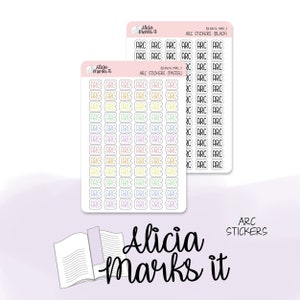 Arc Stickers | Planner Sticker | Bujo Stickers