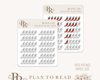 Spice Ratings *Sample* | Planner Sticker | Bujo Stickers