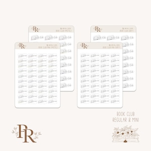 Book Club | Planner Stickers | Bujo Stickers
