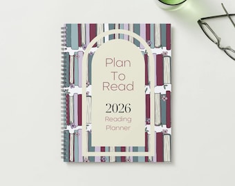 Plan To Read 2026 Planner Color *DOWNLOAD-PRINT & BIND* | Book Planner | Reading Journal