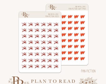 Fan-Fiction Stickers | Planner Sticker | Bujo Stickers