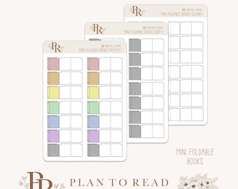 Mini Foldable Books | Planner Stickers | Bujo Stickers