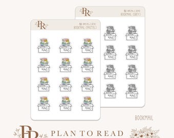 Book Mail | Planner Stickers | Bujo Stickers