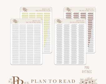 Mini Rating Stickers | Planner Sticker | Bujo Stickers