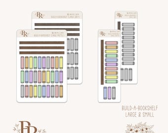 Build-A-Bookshelf | Planner Stickers | Bujo Stickers