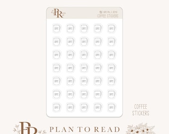 Pegatinas para café / Planificador / Pegatinas para Bujo