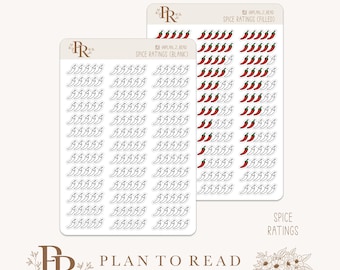 Spice Ratings | Planner Stickers | Bujo Stickers