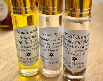 Aceite perfumado en roll-on, 10 ml, bola perfumada, regalo para ella con aceites de oliva y jojoba, ideal para viajar.