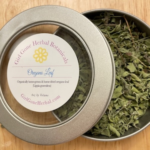 Oregano Herbal Tea, Oregano Infusion, Oregano Decoction, Organic Loose Leaf Tea, Tea Tins