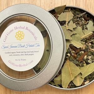 Spiced Herbal Tea, Fall Tea, Chai Substitute, Loose Leaf Tea Tin, Gourmet Organic Tea, Winter Tea