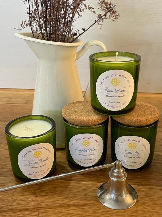 CUCUMBER MINT Soy Candle - Glass