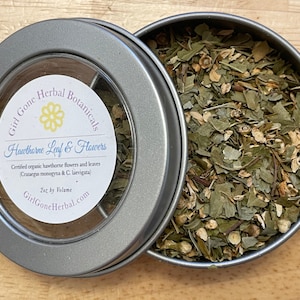 Hawthorn Leaf Herbal Tea, Hawtorne Leaf & Flower Infusion, Dried Hawthorn Herb, Hawthorn Leaf Decoction, Organic Loose Tea