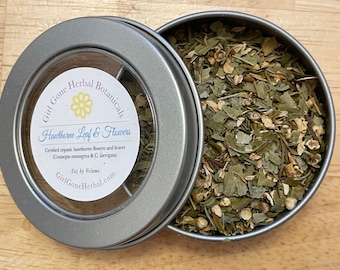 Hawthorn Leaf Herbal Tea, Hawtorne Leaf & Flower Infusion, Dried Hawthorn Herb, Hawthorn Leaf Decoction, Organic Loose Tea