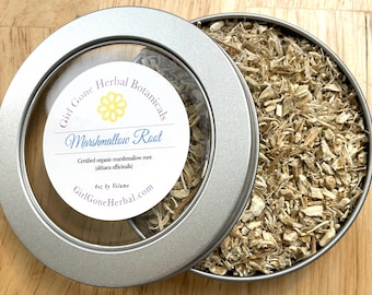 Marshmallow Root Herb, Organic Marshmallow Tea, Althea Officinalis, Marshmallow  Infusion, Herbal Tea, Organic Herbs