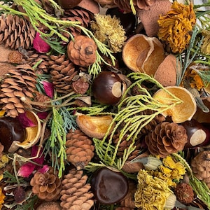 OHIO Buckeye Potpourri, Ohio Potpourri Mix, Vase Filler, Table Decor, Handmade Organic Herbal Potpourri, Natural Home Fragrance, Rustic