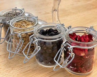 Gin Infusion Kit, DIY Gin Botanicals Set, Herbs & Spices, Organic Culinary Herbs, Dried Herbs for Grilling/Cooking/Roasting/Tea/Baking