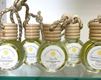 Difusor de aceites esenciales para coche, ambientador, minidifusor colgante, ambientador para espacios pequeños, totalmente natural.