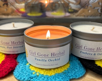 Farmhouse Scented Soy Candle, All Natural Vegan Wax, 8oz Metal Tin | CLOSEOUT SALE DISCOUNTED
