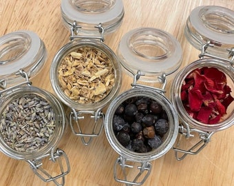 Edible Gourmet Flowers, Organic Culinary Flowers for Cooking/Baking/Cake Decorating/Drinks/Teas, Herbs & Spices, Kitchen Herbs, Spice Jars