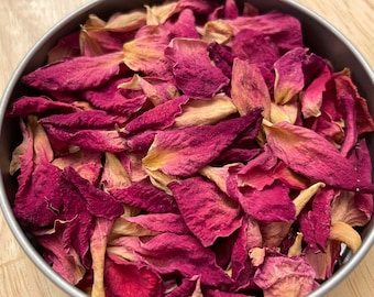 Rose Petal Herbal Tea, Rose Infusion, Rose Decoction, Rose Looseleaf Tea Tin, Culinary Roses
