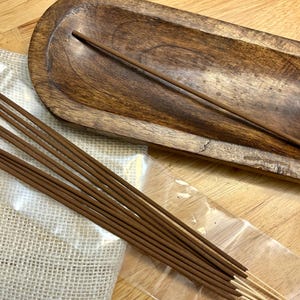 Incense Fragrance Sticks, Joss Powder & Bamboo Incense, Pack of 10, 11” Long
