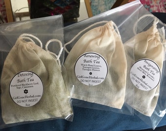 Herbal Foot Soak, Herbal Bath Soak, Organic Bath Tea, Herbal Spa Soak, Herbal Bath Sachet, Aromatherapy, Detox Bath Soak, Renewing Foot Soak