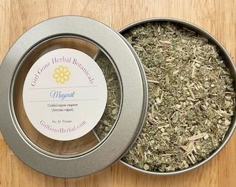 Mugwort Herbal Tea, Mugwort Infusion, Mugwort Decoction, Organic Loose Leaf Tea, Tea Tins