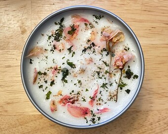 Vela aromática de cala, vela de soja 100% natural, vela fresca, vela floral, vela romántica, vela de soja vertida a mano de 227 g (8 oz).