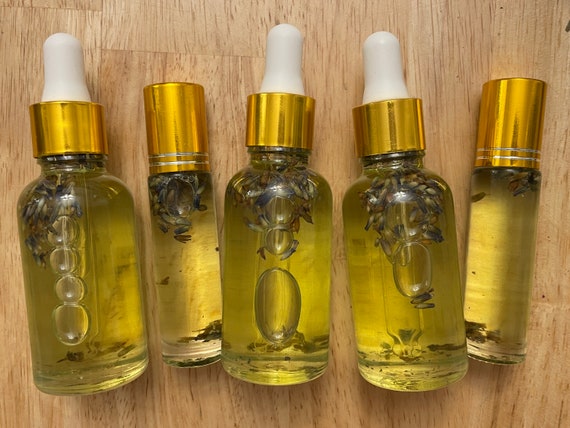 Huile de massage relaxante à l'huile d'argan, de Lavande et camomille bleue