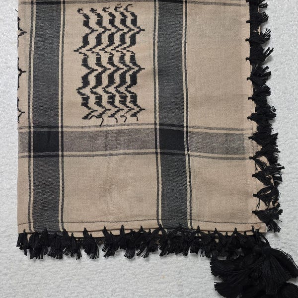 Olive Green Shemagh Head Scarf Neck Wrap Arab Tactical Wear 100% Cotton Face Cover
