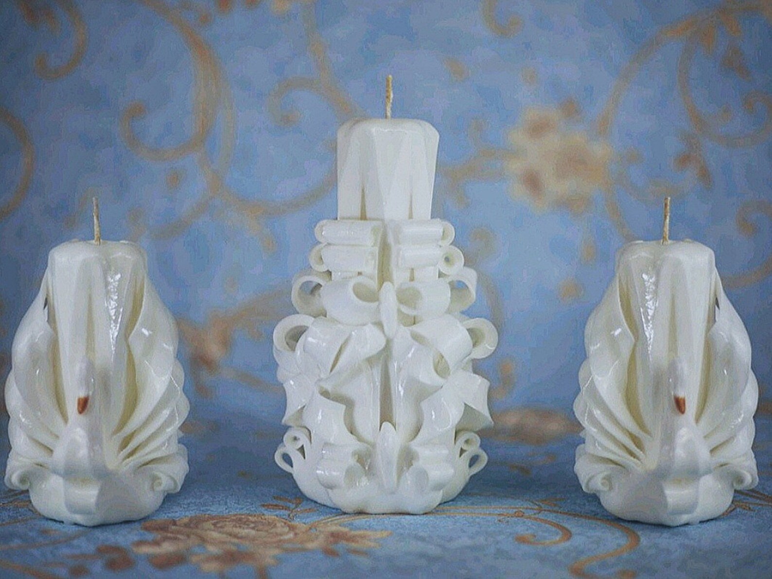 White Swan Carved Candles Wedding gifts to guests Wedding Etsy
